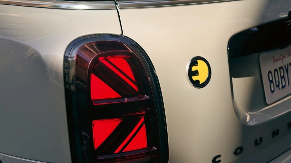 The MINI Cooper SE Countryman PHEV taillight. MINIDemo2 in Derwood MD